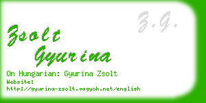 zsolt gyurina business card